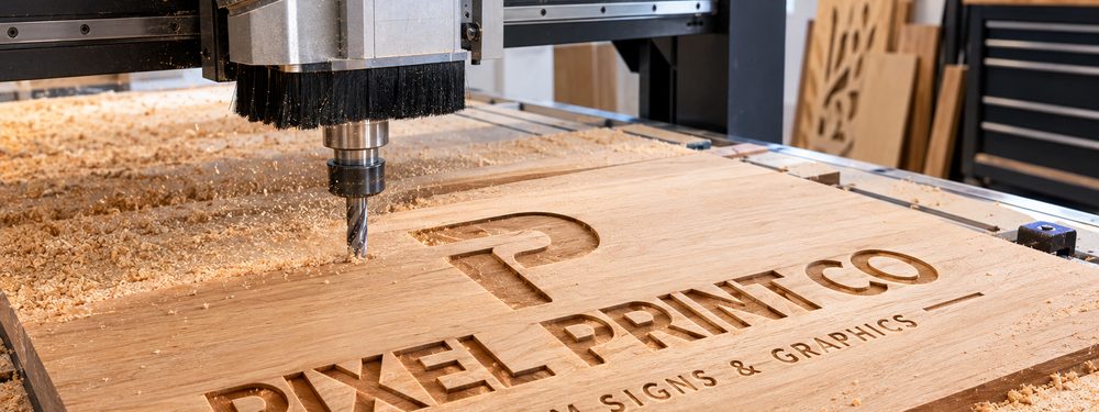 Esempio di lavorazione CNC e produzione a cura di Pixel Print Co., Toronto