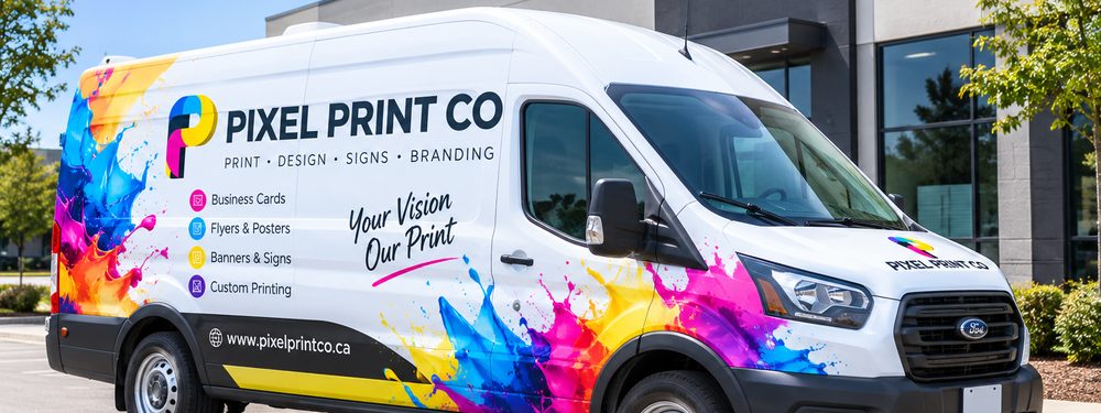 Esempio di grafica per veicoli a cura di Pixel Print Co., Toronto