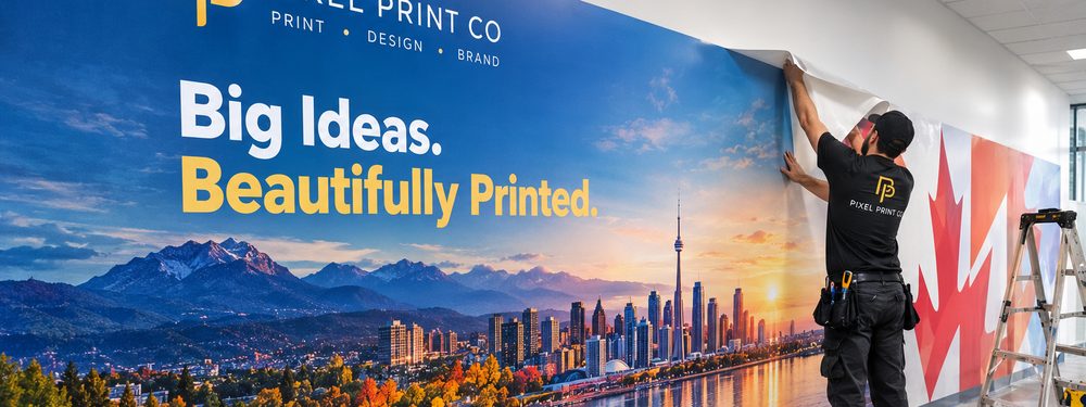 Esempio di stampa di grande formato e grafica a cura di Pixel Print Co., Toronto