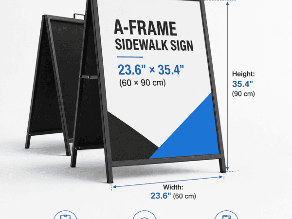 حسبِ ضرورت اے فریم فٹ پاتھ سائن – 23.6" × 35.4"