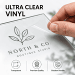 Adhesivos personalizados transparentes para ventanas