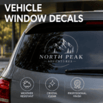 Adhesivos personalizados transparentes para ventanas
