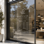 Adhesivos personalizados transparentes para ventanas