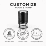 Custom Round Self-Inking Stamp – 1.65″ (4.2 cm) Personalized Rubber Stamp – stamp3