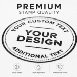 Custom Round Self-Inking Stamp – 1.65″ (4.2 cm) Personalized Rubber Stamp – stamp4